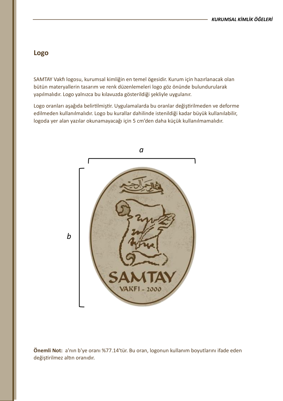 Logo — kılavuzdaki özgün uygulama örneği